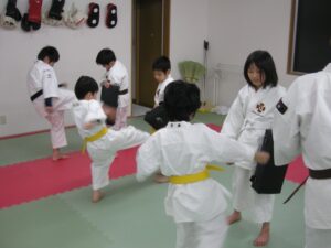 蹴りの練習